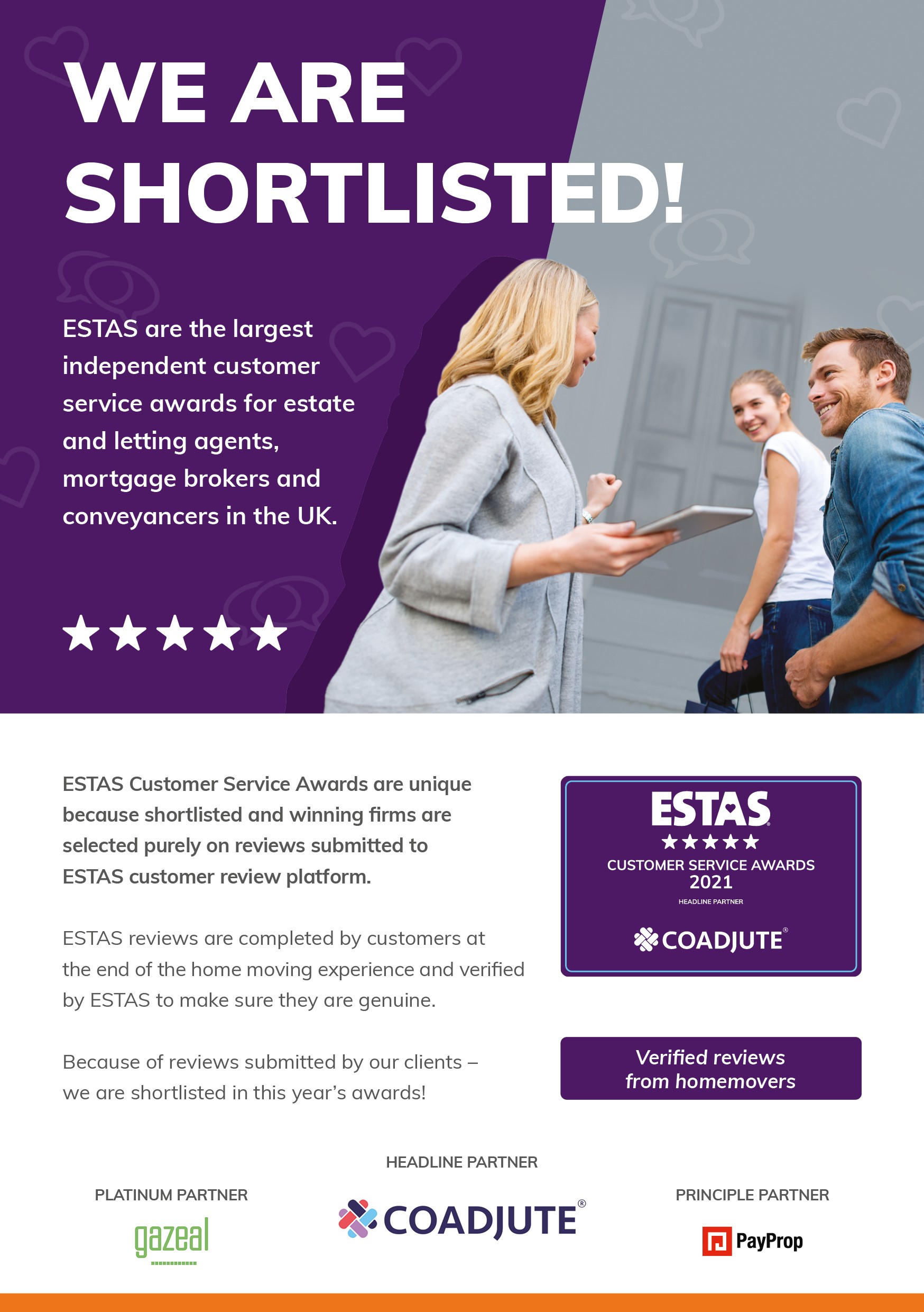 We Are Shortlisted A5 Flyer 2021
